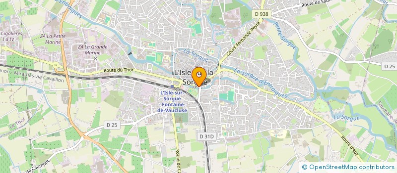 localisation de l'entreprise LA COMMANDERIE  L'ISLE-SUR-LA-SORGUE