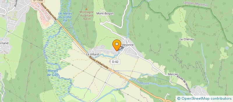 localisation de l'entreprise LA COMMANDERIE  FAVERGES-SEYTHENEX