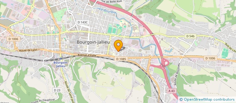 localisation de l'entreprise LA COMMANDERIE DE CHAMPARET à BOURGOIN-JALLIEU