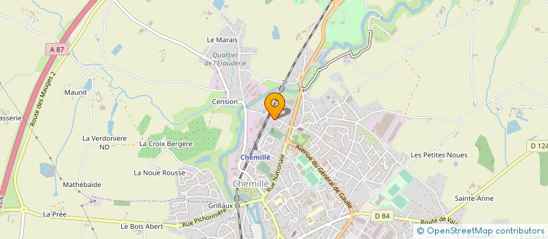 localisation de l'entreprise LA COMMANDERIE DE L ERABLIERE  CHEMILLE-EN-ANJOU