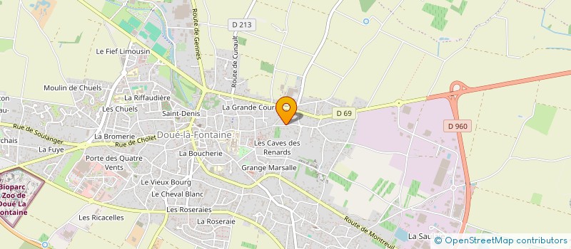 localisation de l'entreprise LA COMMANDERIE SAINT FRANCOIS  DOUE-EN-ANJOU