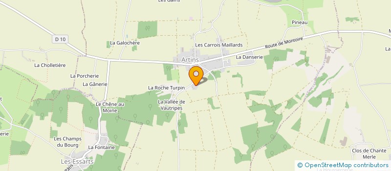 localisation de l'entreprise LA COMMANDERIE SAINT-JEAN D'ARTINS  ARTINS