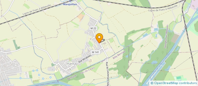 localisation de l'entreprise LA COMMANDEUSE  HANTAY