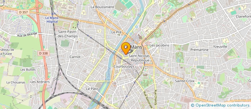 localisation de l'entreprise LA COMMEDIA DELL' SARTHE  LE MANS