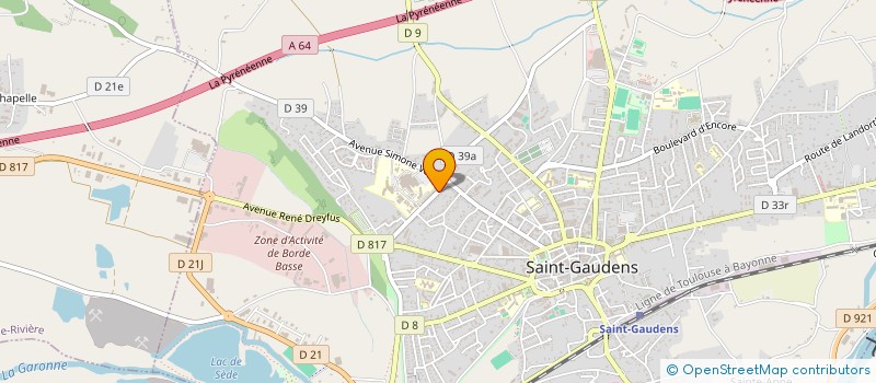 localisation de l'entreprise LA COMMINGEOISE  SAINT-GAUDENS