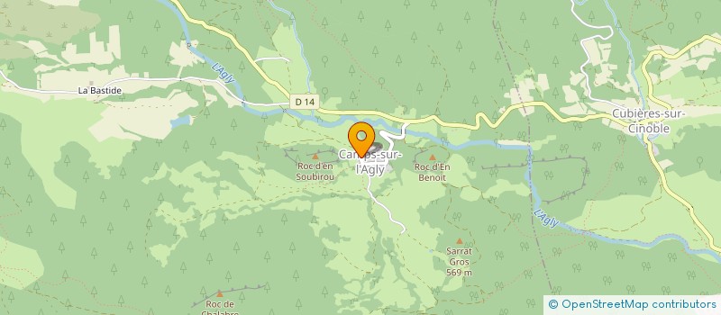 localisation de l'entreprise LA COMMUNALE  CUBIERES-SUR-CINOBLE