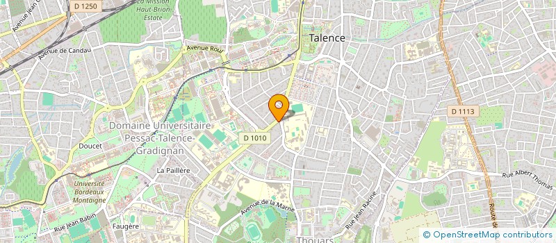 localisation de l'entreprise LA COMMUNAUTE DE LA BIO  TALENCE