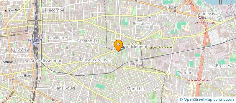 localisation de l'entreprise LA COMMUNAUTE DES PROGRAMMEURS  VILLEURBANNE