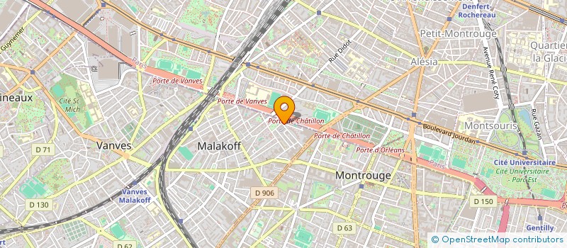 localisation de l'entreprise LA COMMUNAUTE INTERNATIONALE DES SEMEURS DU PLEIN EVANGILE  MALAKOFF