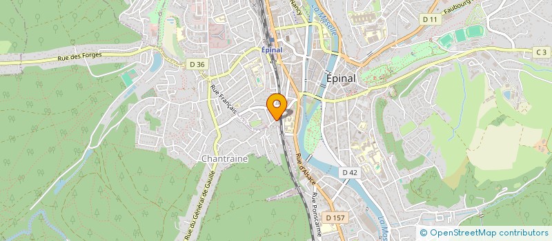 localisation de l'entreprise LA COMMUNE à EPINAL