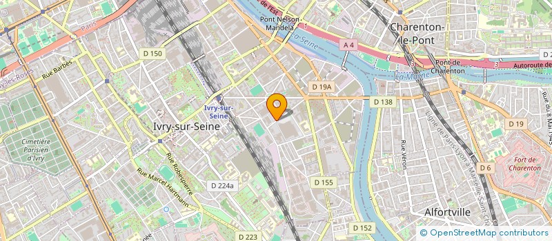 localisation de l'entreprise LA COMMUNE  IVRY-SUR-SEINE