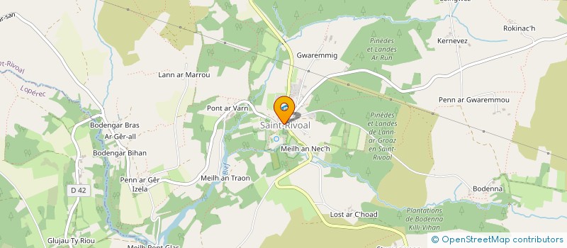 localisation de l'entreprise LA COMMUNE DE SAINT-RIVOAL A 100 ANS  SAINT-RIVOAL