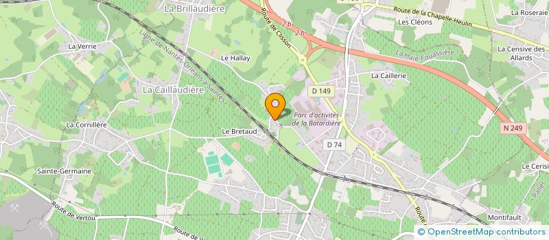 localisation de l'entreprise LA COMMUNE EN COMMUN  LA HAIE-FOUASSIERE