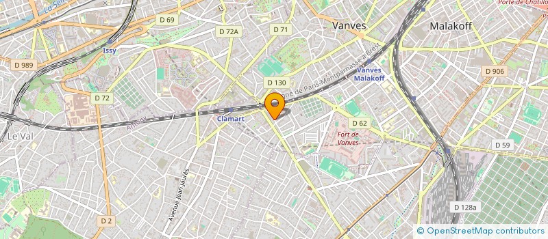 localisation de l'entreprise LA COMPAGNIE 3 OUEST  MALAKOFF