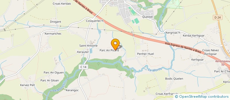 localisation de l'entreprise LA COMPAGNIE  MELGVEN