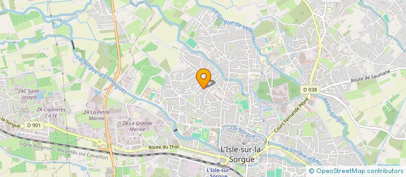localisation de l'entreprise LA COMPAGNIE  L'ISLE-SUR-LA-SORGUE