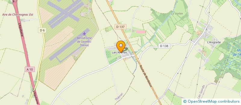 localisation de l'entreprise LA COMPAGNIE ADN  THENAC