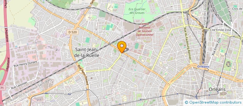 localisation de l'entreprise LA COMPAGNIE AGITEE à SAINT-JEAN-DE-LA-RUELLE