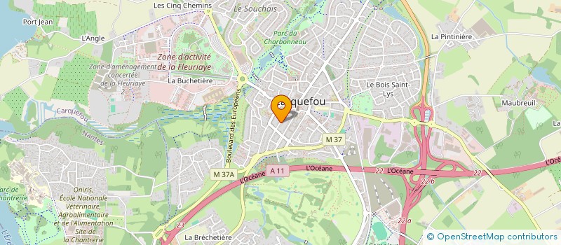 localisation de l'entreprise LA COMPAGNIE AMBIANCE RETRO  CARQUEFOU