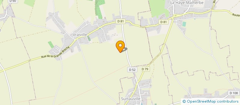 localisation de l'entreprise LA COMPAGNIE ART'DANSE  VRAIVILLE