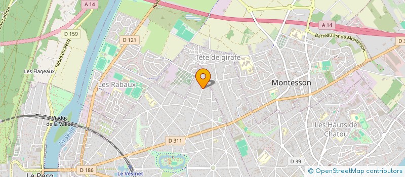 localisation de l'entreprise LA COMPAGNIE AUX SOURCES VIVES à LE VESINET