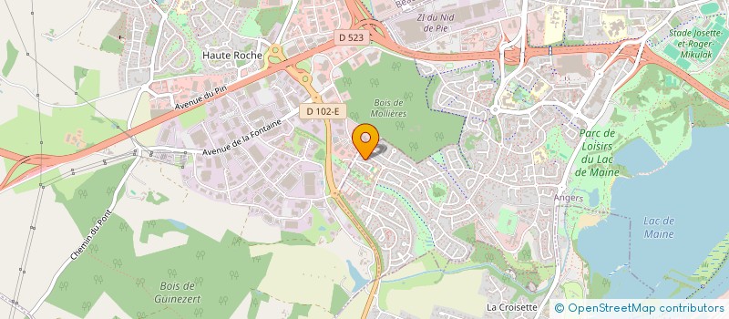 localisation de l'entreprise LA COMPAGNIE AWKWARDHERIES à ANGERS