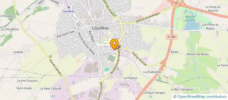 localisation de l'entreprise LA COMPAGNIE C'KI C'KOA à LOUDEAC