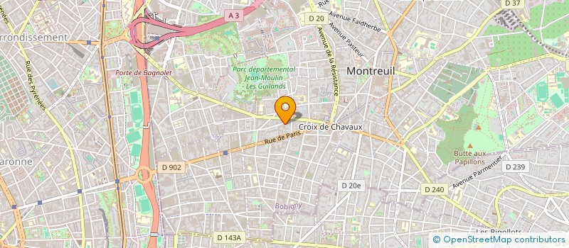 localisation de l'entreprise LA COMPAGNIE CA FAIT DU BIEN à MONTREUIL