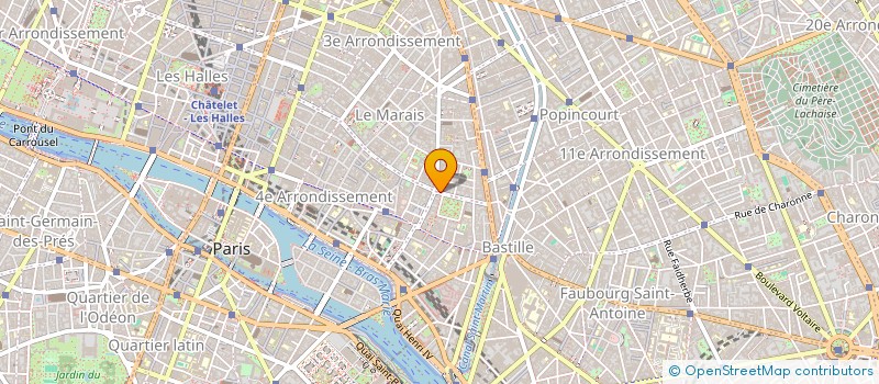 localisation de l'entreprise LA COMPAGNIE CELINE POUILLON  PARIS