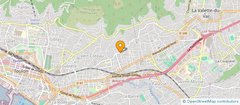 localisation de l'entreprise LA COMPAGNIE CLOWNS POLOCHON  TOULON