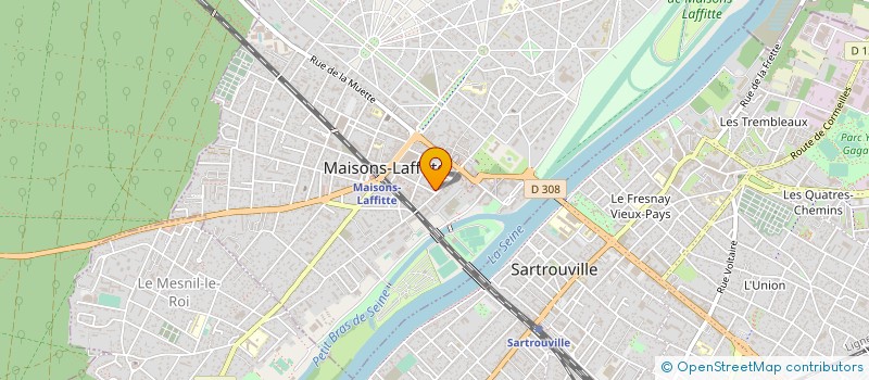 localisation de l'entreprise LA COMPAGNIE COLORINE à MAISONS-LAFFITTE