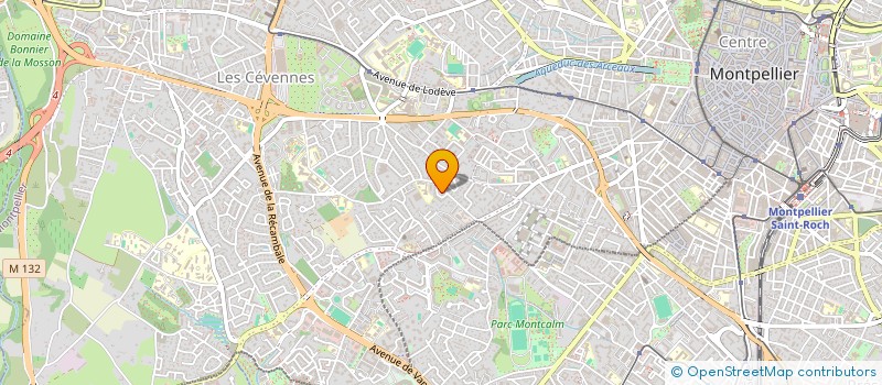 localisation de l'entreprise LA COMPAGNIE CONTRE VENTS ET MAREES à MONTPELLIER