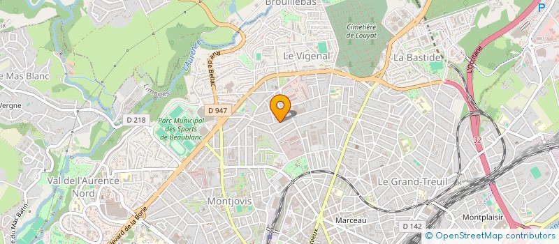 localisation de l'entreprise LA COMPAGNIE CORDE VERTE à LIMOGES
