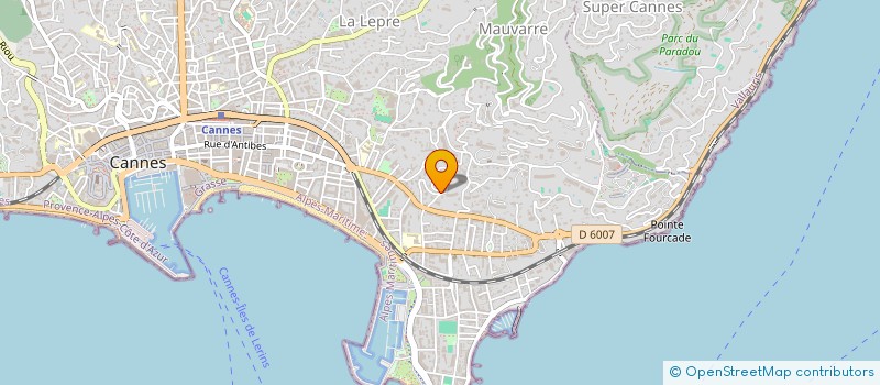 localisation de l'entreprise LA COMPAGNIE COUR ET JARDIN CANNOIS  CANNES