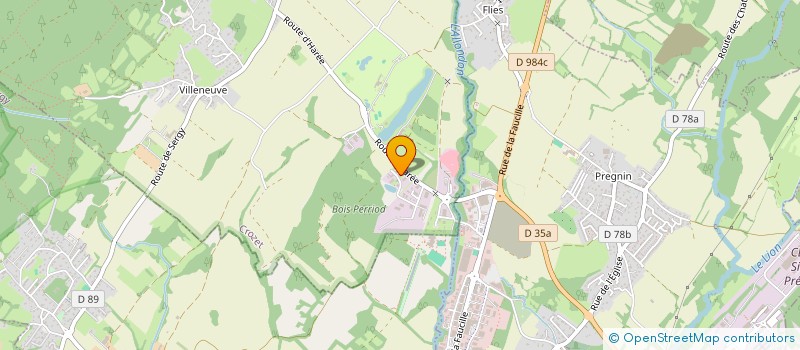 localisation de l'entreprise LA COMPAGNIE CREATIVE CROZET à CROZET