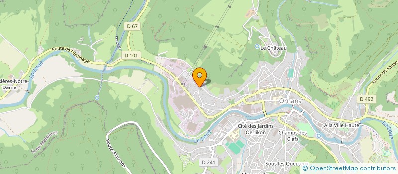 localisation de l'entreprise LA COMPAGNIE D'ARTHUR IV à ORNANS