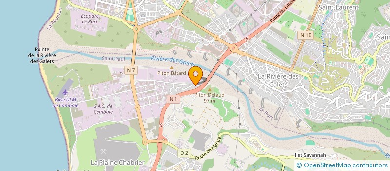 localisation de l'entreprise LA COMPAGNIE D'EQUIPEMENT PROFESSIONNEL - LA REUNION  SAINT-PAUL