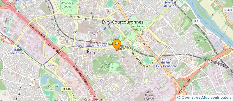 localisation de l'entreprise LA COMPAGNIE D HUCHET à EVRY-COURCOURONNES