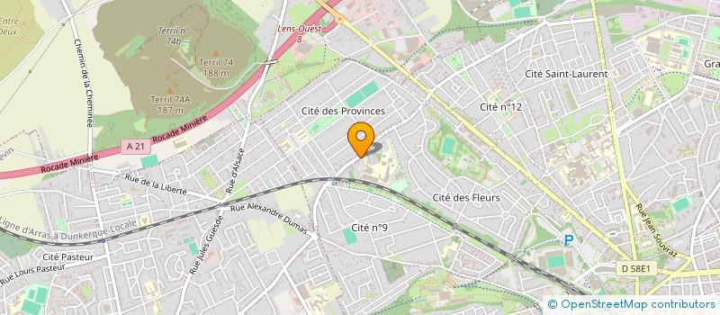 localisation de l'entreprise LA COMPAGNIE DANSE ATTITUDE EVASION DE LOOS EN GOHELLE  LENS