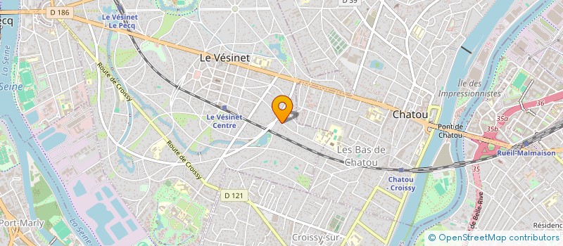 localisation de l'entreprise LA COMPAGNIE DE CHIMERE  LE VESINET