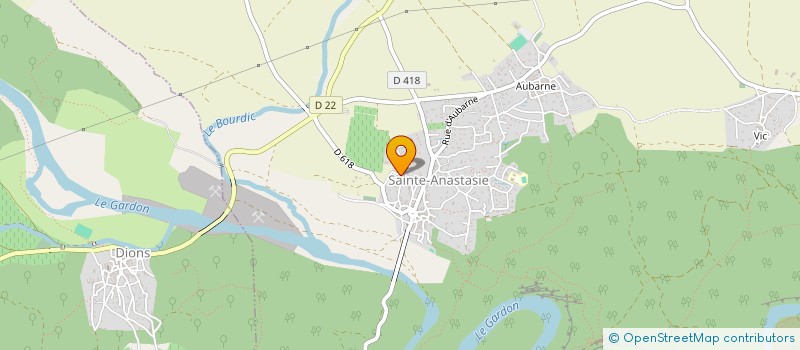 localisation de l'entreprise LA COMPAGNIE DE CORO  SAINTE-ANASTASIE