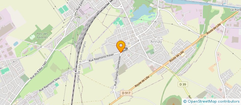 localisation de l'entreprise LA COMPAGNIE DE L'ARTOIS - DEPARTEMENT THEATRE DE SILLAGES à ANNAY
