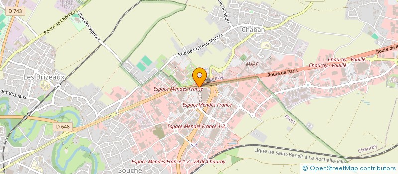 localisation de l'entreprise LA COMPAGNIE DE L'ESPIEGLERIE  NIORT