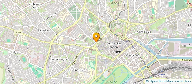 localisation de l'entreprise LA COMPAGNIE DE L'HERBE FOLLE à CAEN