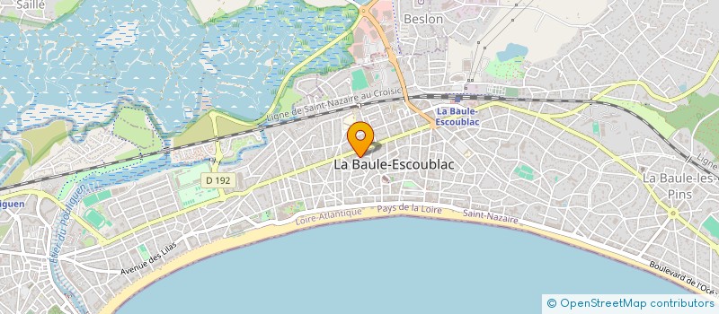 localisation de l'entreprise LA COMPAGNIE DE L'OUEST à LA BAULE-ESCOUBLAC