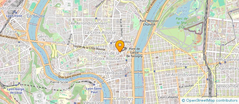 localisation de l'entreprise LA COMPAGNIE DE LA CHAMBRE 12 à LYON