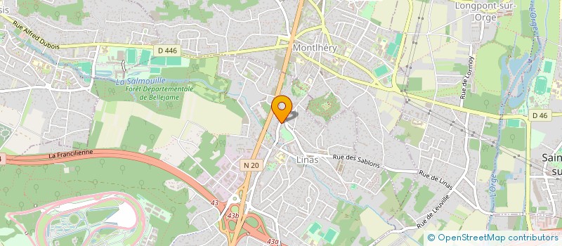 localisation de l'entreprise LA COMPAGNIE DE LA CHATAIGNERAIE à LINAS