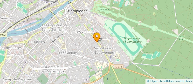 localisation de l'entreprise LA COMPAGNIE DE LA GEANTE ROUGE  COMPIEGNE