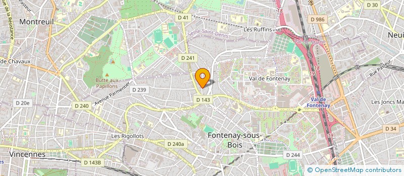 localisation de l'entreprise LA COMPAGNIE DE LA GRANDE DAME à FONTENAY-SOUS-BOIS