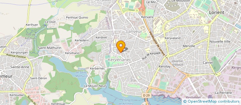 localisation de l'entreprise LA COMPAGNIE DE LA LANDE  LORIENT